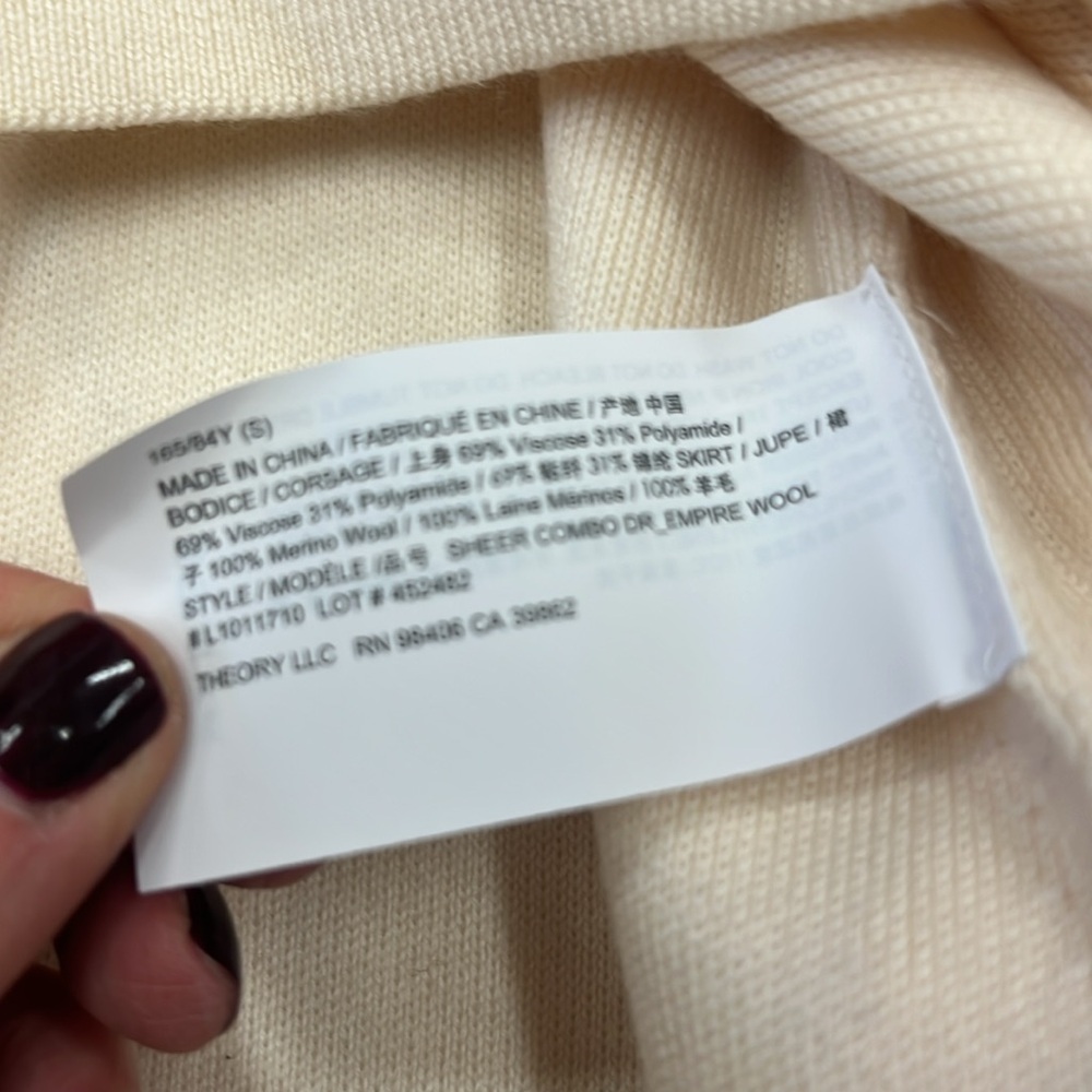 Theory Beige Midi Dress - Picture 4 of 8